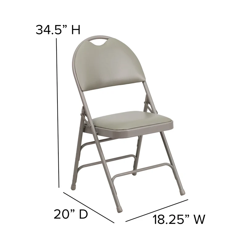 2 Pack Home & Office Easy-Carry Party Events Padded Folding Chair