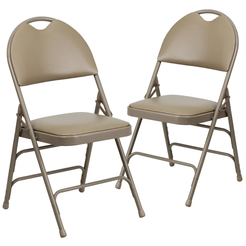 2 Pack Home & Office Easy-Carry Party Events Padded Folding Chair