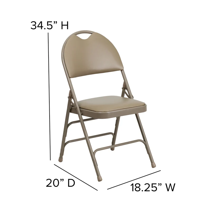 2 Pack Home & Office Easy-Carry Party Events Padded Folding Chair