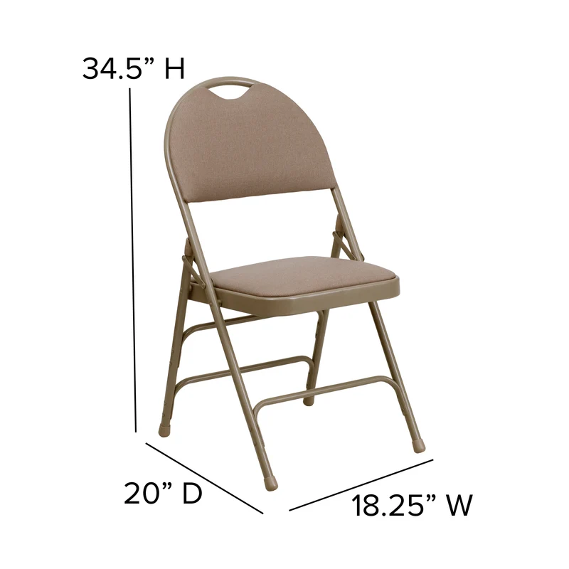 2 Pack Home & Office Easy-Carry Party Events Padded Folding Chair