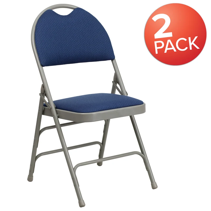 2 Pack Home & Office Easy-Carry Party Events Padded Folding Chair