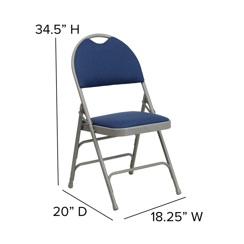 2 Pack Home & Office Easy-Carry Party Events Padded Folding Chair