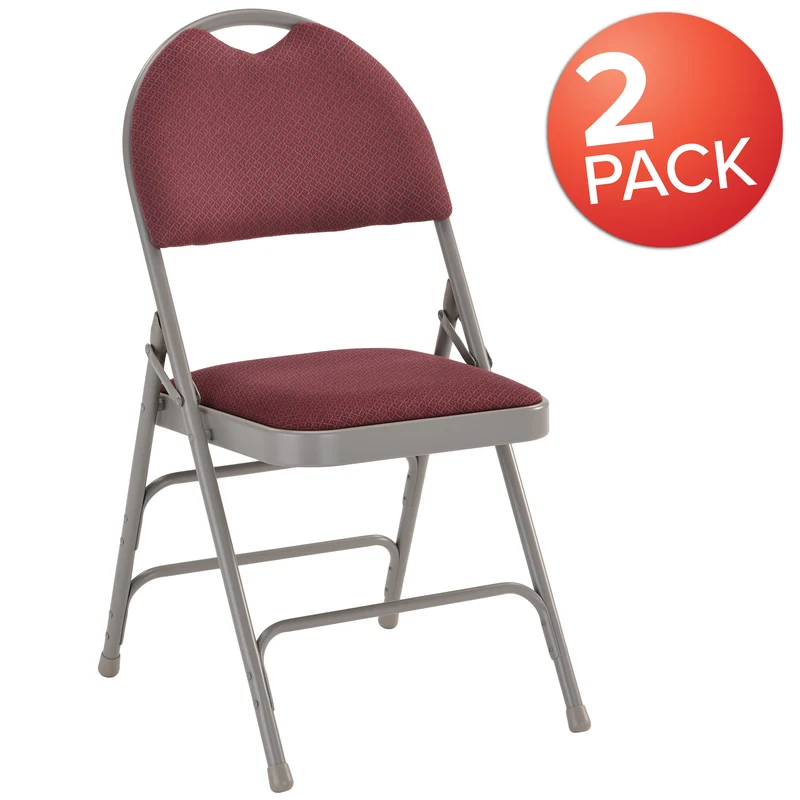2 Pack Home & Office Easy-Carry Party Events Padded Folding Chair