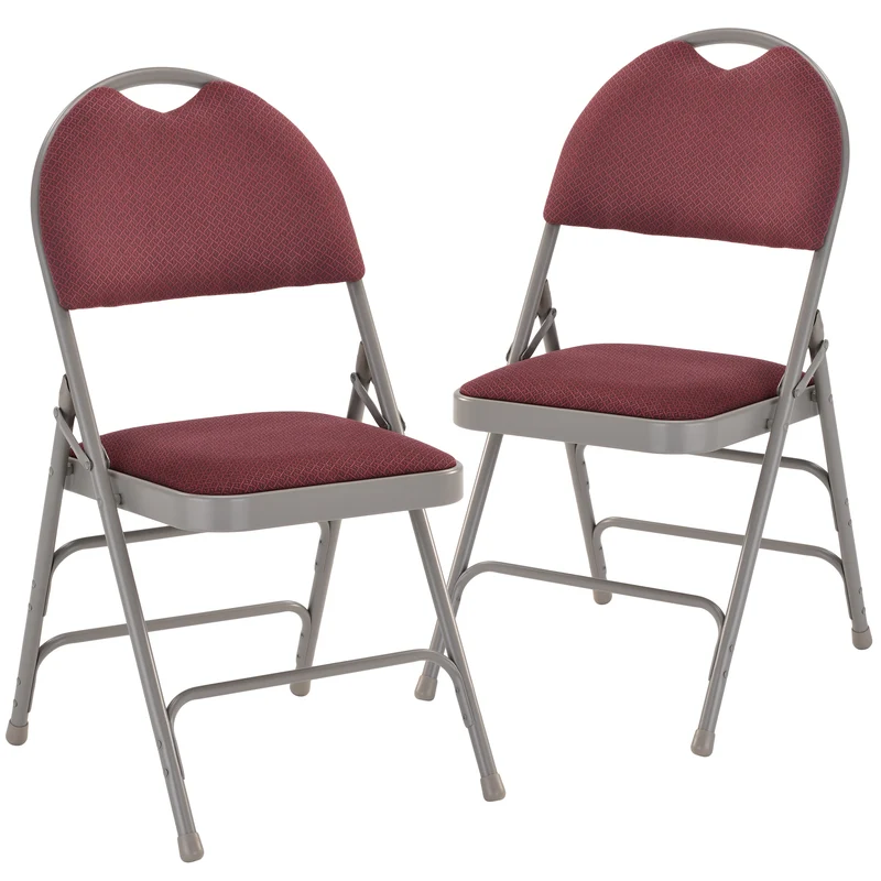 2 Pack Home & Office Easy-Carry Party Events Padded Folding Chair