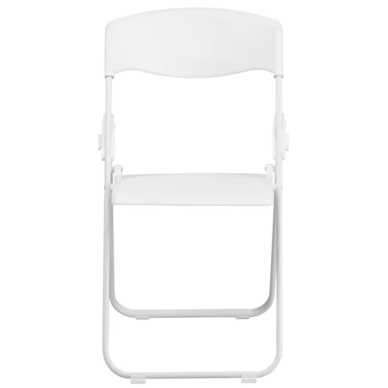2 Pack Commercial Event Plastic Folding Chair with Ganging Brackets