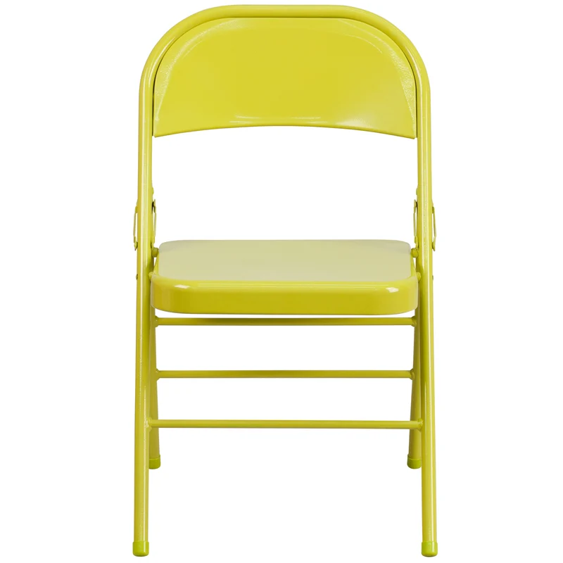2 Pack Home & Office Colorful Metal Folding Chair Teen and Event Seating