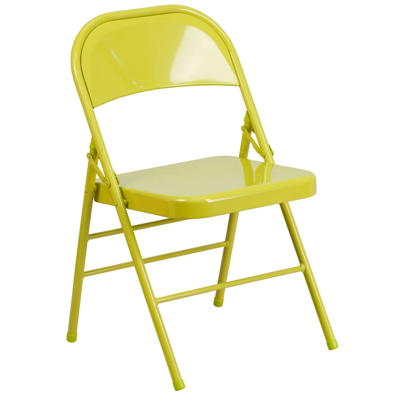 2 Pack Home & Office Colorful Metal Folding Chair Teen and Event Seating