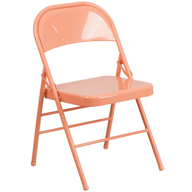 2 Pack Home & Office Colorful Metal Folding Chair Teen and Event Seating