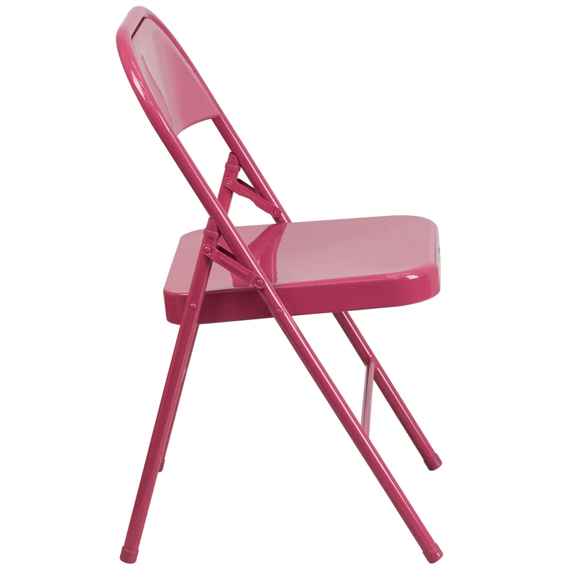 2 Pack Home & Office Colorful Metal Folding Chair Teen and Event Seating