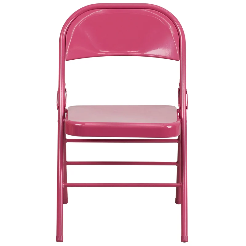 2 Pack Home & Office Colorful Metal Folding Chair Teen and Event Seating