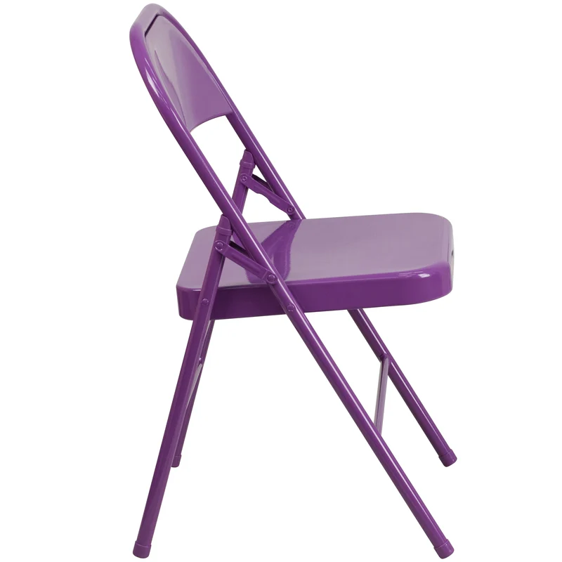 2 Pack Home & Office Colorful Metal Folding Chair Teen and Event Seating