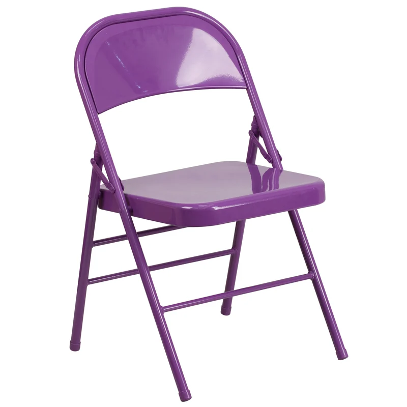 2 Pack Home & Office Colorful Metal Folding Chair Teen and Event Seating