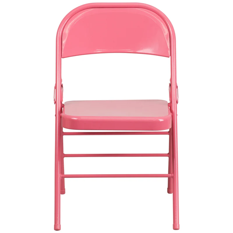2 Pack Home & Office Colorful Metal Folding Chair Teen and Event Seating