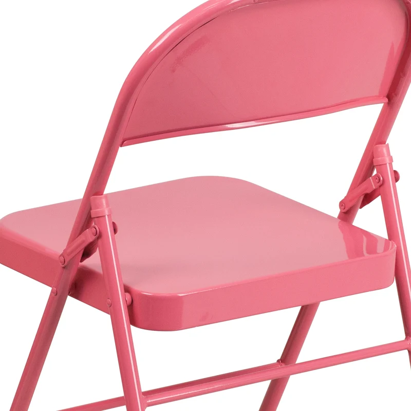 2 Pack Home & Office Colorful Metal Folding Chair Teen and Event Seating