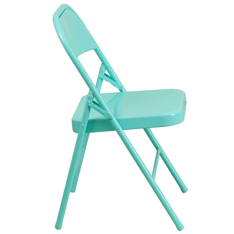 2 Pack Home & Office Colorful Metal Folding Chair Teen and Event Seating