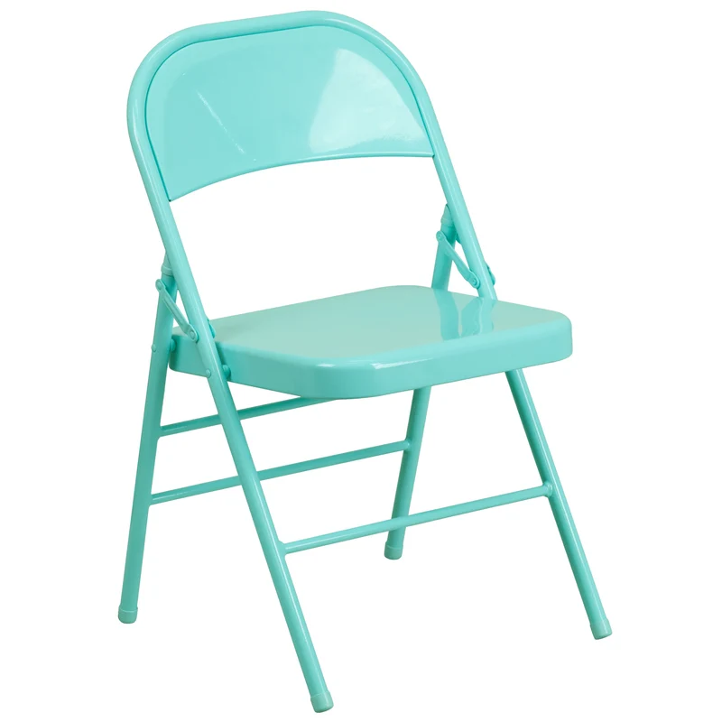 2 Pack Home & Office Colorful Metal Folding Chair Teen and Event Seating