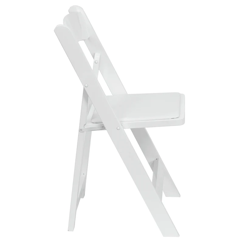 2 Pack Wedding Party Event Wood Folding Chair with Vinyl Padded Seat