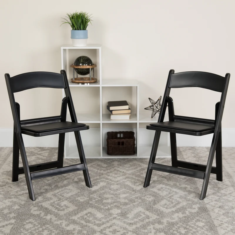 Folding Chair - Resin– 2 Pack 1000LB Weight Capacity Event Chair