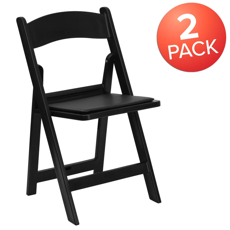 Folding Chair - Resin– 2 Pack 1000LB Weight Capacity Event Chair