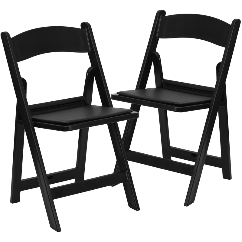 Folding Chair - Resin– 2 Pack 1000LB Weight Capacity Event Chair