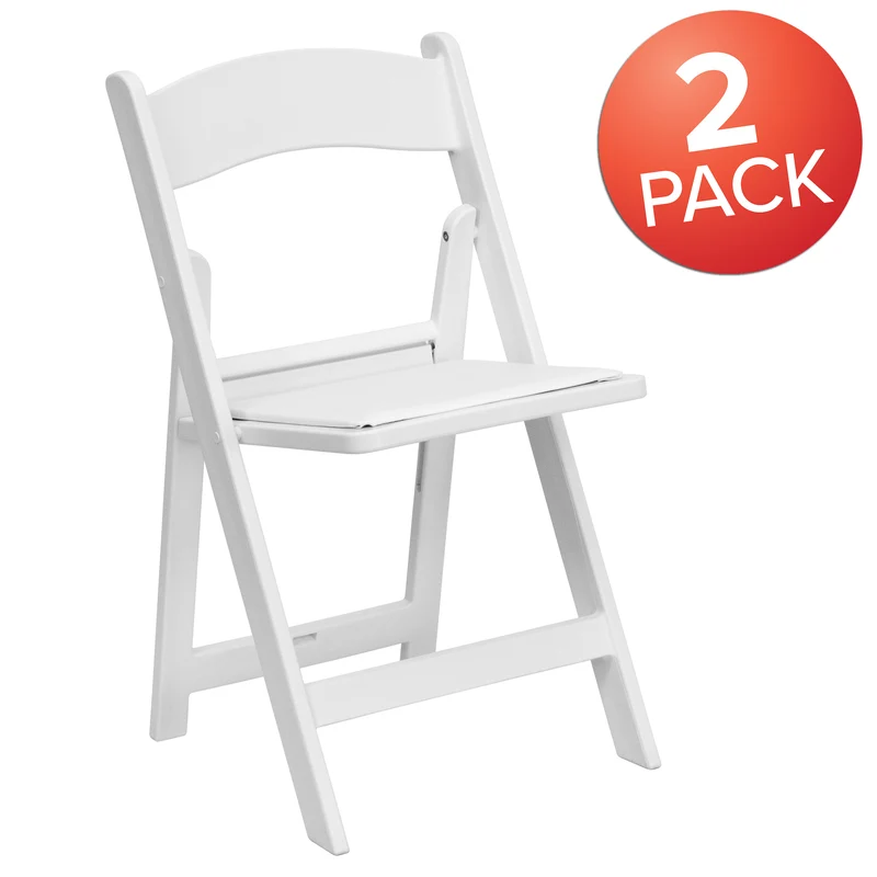 Folding Chair - Resin– 2 Pack 1000LB Weight Capacity Event Chair