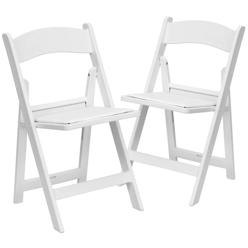 Folding Chair - Resin– 2 Pack 1000LB Weight Capacity Event Chair