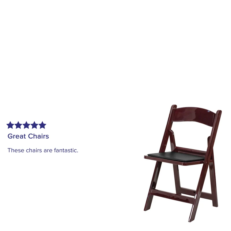 Folding Chair - Resin– 2 Pack 1000LB Weight Capacity Event Chair