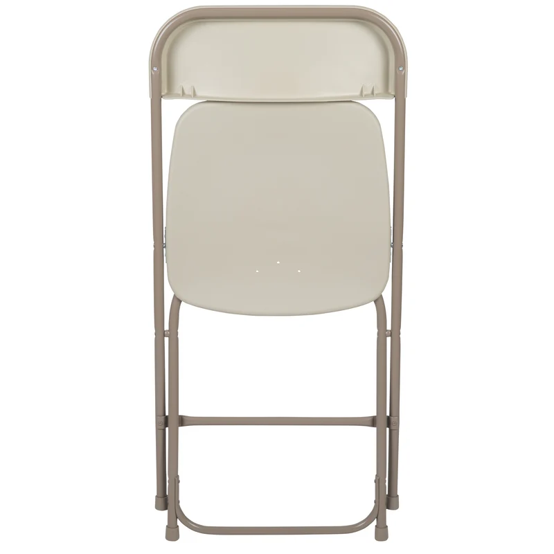 Set of 10 Stackable Folding Plastic Chairs - 650 LB Weight Capacity