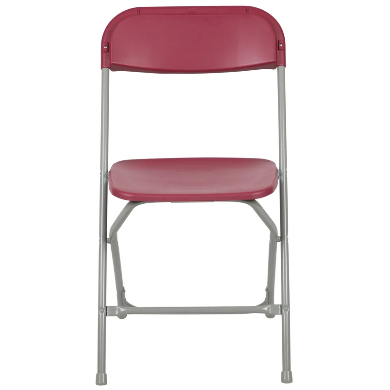 Set of 10 Stackable Folding Plastic Chairs - 650 LB Weight Capacity
