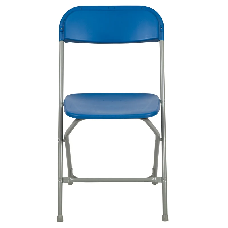 Set of 10 Stackable Folding Plastic Chairs - 650 LB Weight Capacity