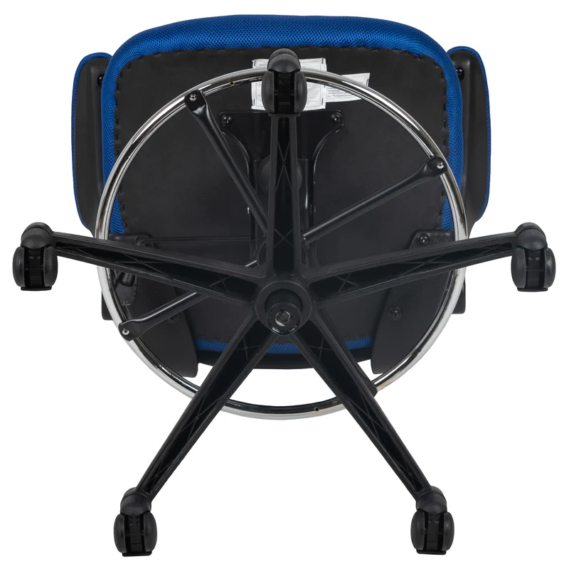 Mid-Back Mesh Ergonomic Drafting Chair with Foot Ring and Flip-Up Arms