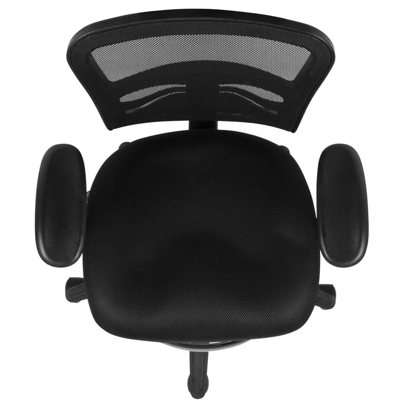 Mid-Back Mesh Adjustable Ergonomic Drafting Chair, Task Chair