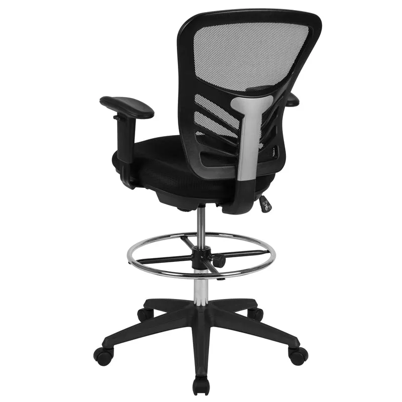 Mid-Back Mesh Adjustable Ergonomic Drafting Chair, Task Chair