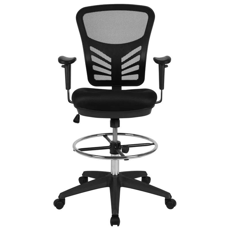 Mid-Back Mesh Adjustable Ergonomic Drafting Chair, Task Chair