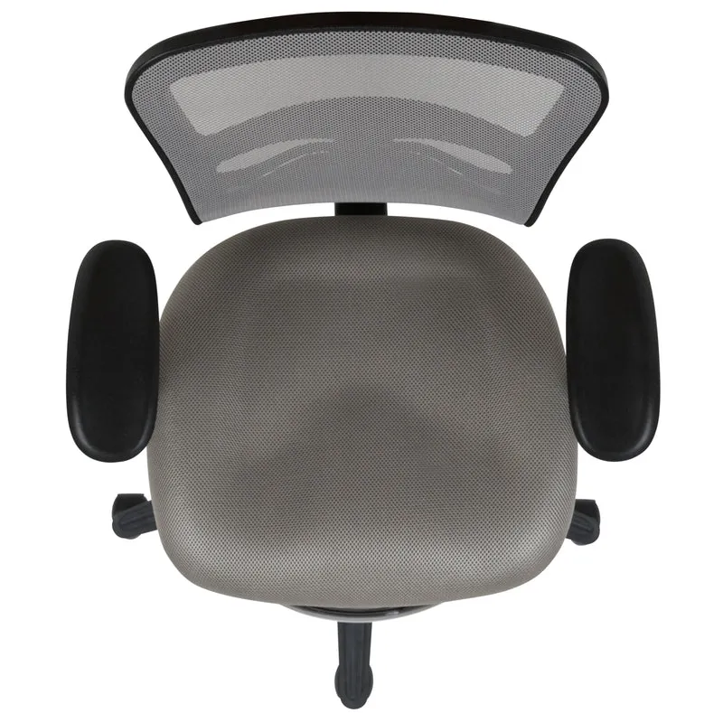 Mid-Back Mesh Adjustable Ergonomic Drafting Chair, Task Chair