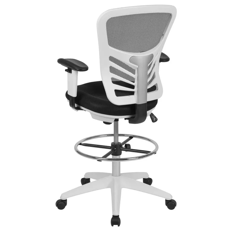 Mid-Back Mesh Adjustable Ergonomic Drafting Chair, Task Chair