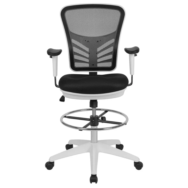 Mid-Back Mesh Adjustable Ergonomic Drafting Chair, Task Chair