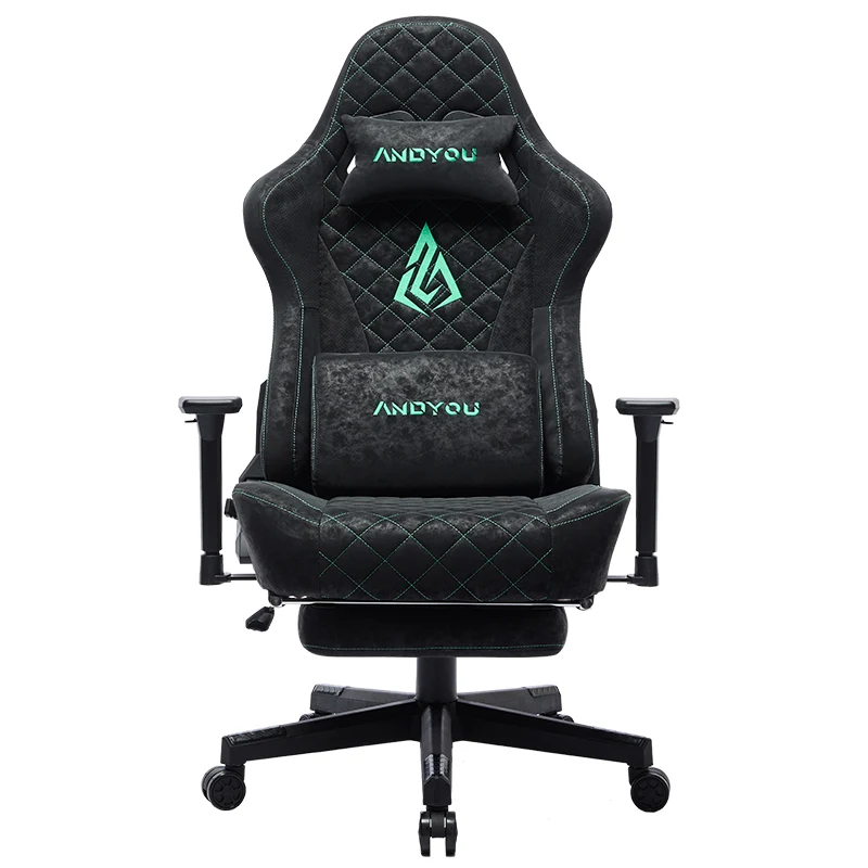 ANDYOU (Upgraded from SYMINO) Vintage PU Leather Ergonomic Gaming Chair.Black