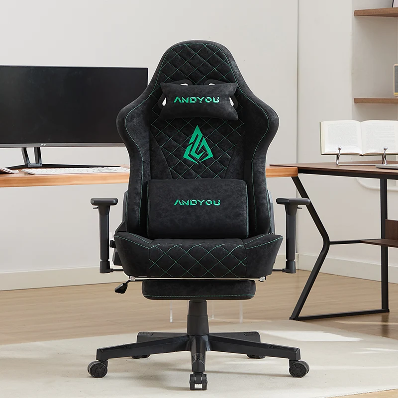 ANDYOU (Upgraded from SYMINO) Vintage PU Leather Ergonomic Gaming Chair.Black