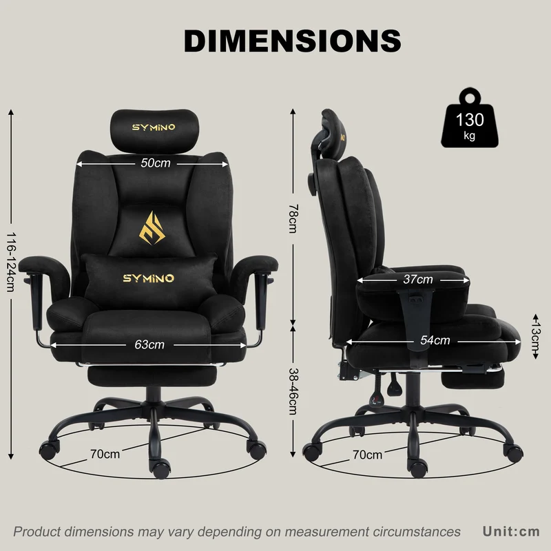 SYMINO Sofa Gaming Chair, Gamer Chair, Ergonomic Sofa Chair with Faux Fur Meow Love, Black