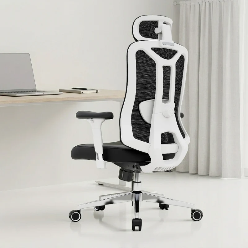 Ergonomic Mesh Office Chair, High Back Desk Chair with 3D Armrests, 3D Lumbar Support & Adjustable Headrest, Home Office Chair with Tilt Function, Swivel Computer Chair