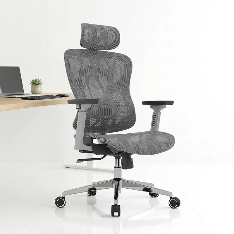 Logicfox Ergonomic Office Chair for Long Hours,High Back Mesh Chair with Adaptive Thoracic & Lumbar Support,3D Adjustable Armrests and Headrest,Designed for 8–10 Hour Workdays
