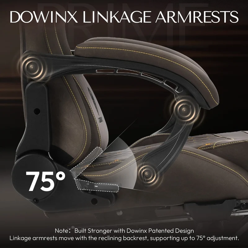 Dowinx Chair LS-66D89C with Extended Footrest Brown