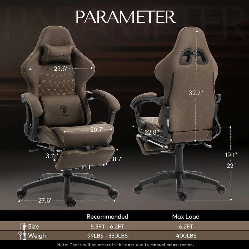 Dowinx Chair LS-66D89C with Extended Footrest Brown