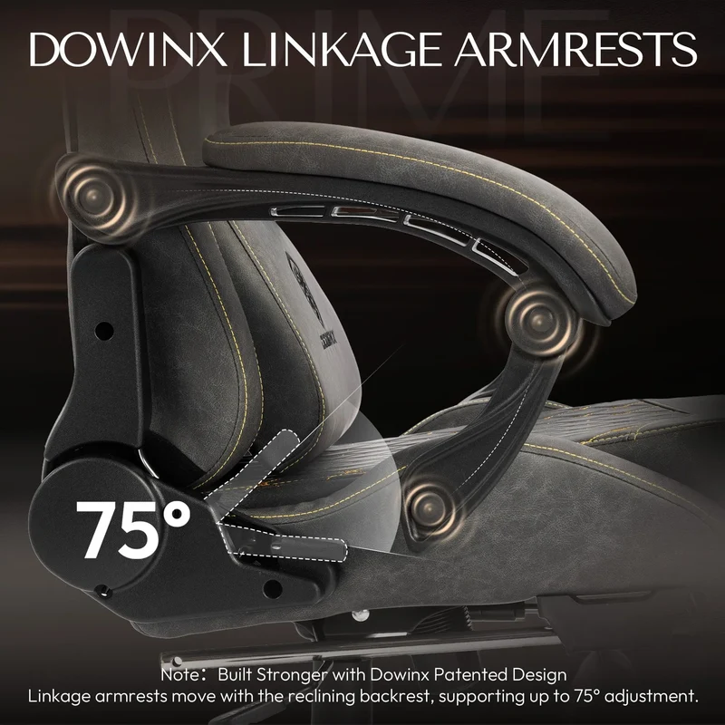 Dowinx Chair LS-66D89C with Extended Footrest Gray