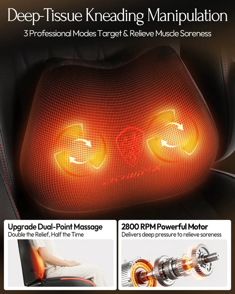 Dowinx Neck Massage LS-66D59A Black-red