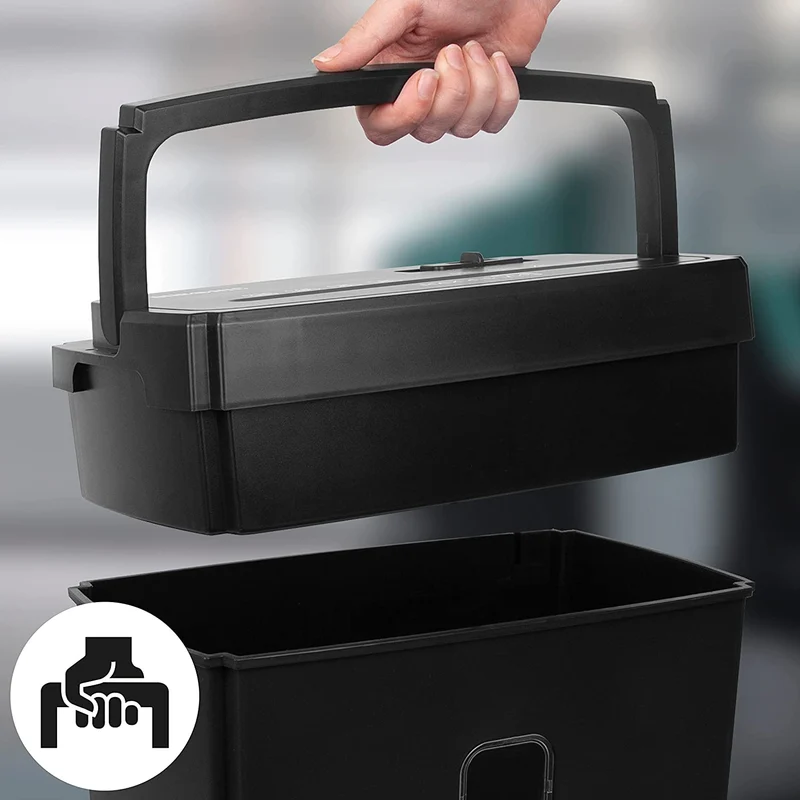 Duronic PS657 Aktenvernichter | 5 x A4 Blatt | 15 Liter Papierkorb | 170 Watt | Kreuzschnitt Schredder für mehr Datenschutz | Zerkleinerer für Home Office Büro | Reisswolf mit Start-Stopp-Automatik