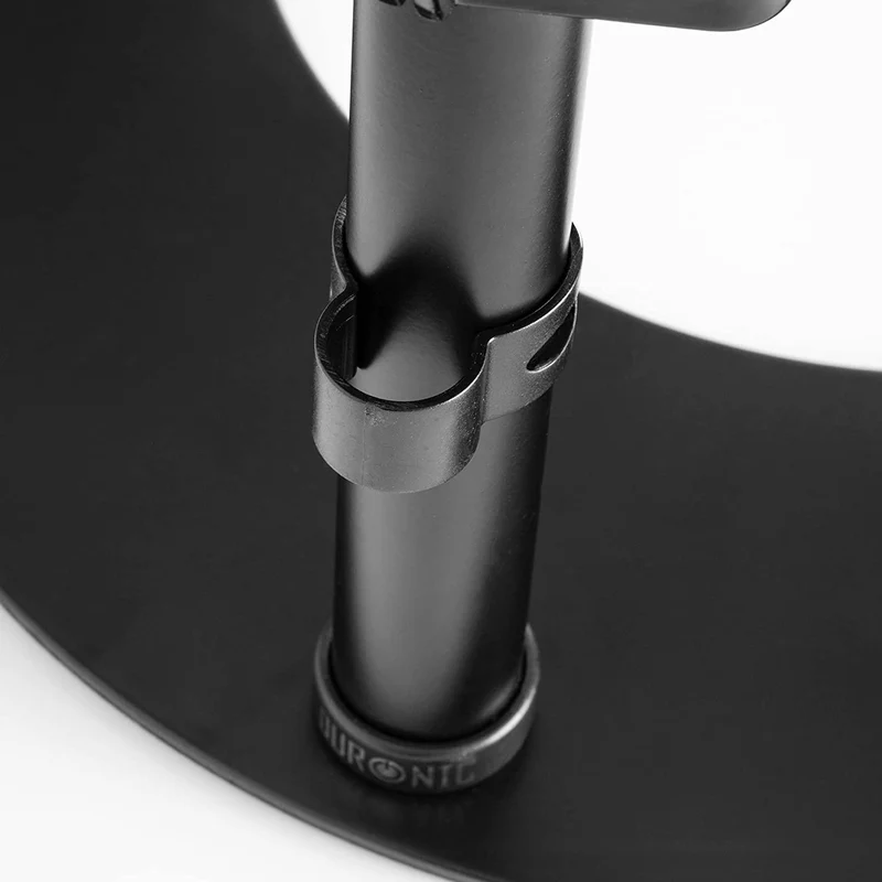 Duronic DM15D2 Monitorarm | Standfuß für 27" Zoll Bildschirm | Höhenverstellbar | 8kg Belastbarkeit | VESA 75/100 | Neigungswinkel -90° +35° | Drehbar um 360° | Monitorständer aus Stahl | Pivot