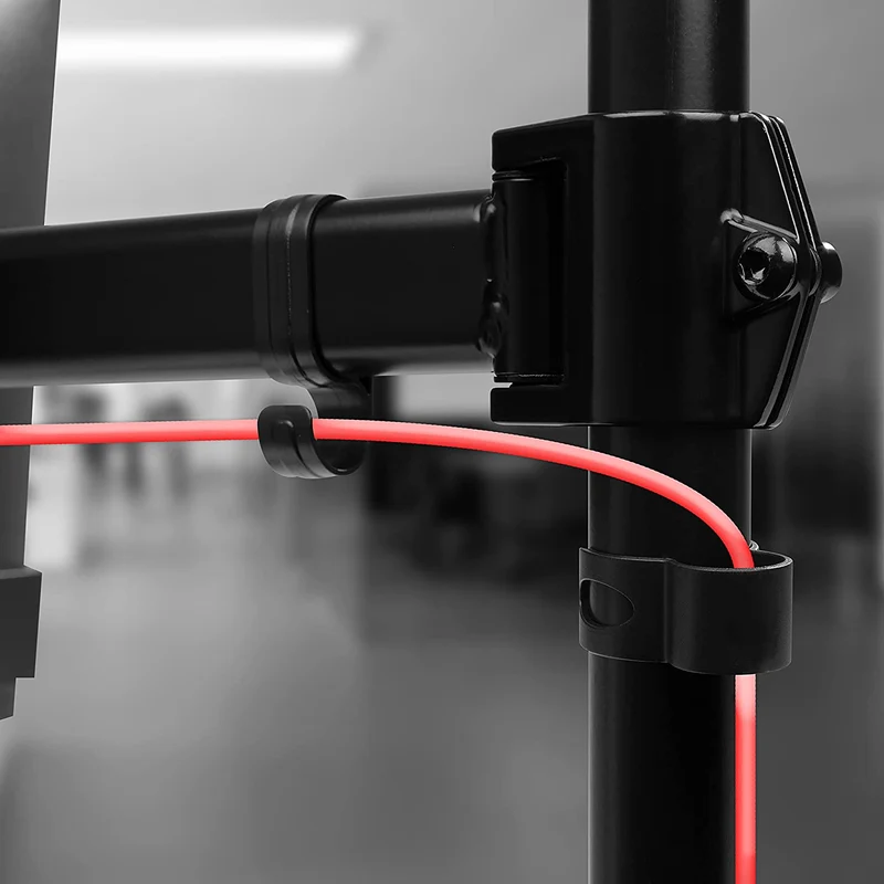 Duronic DMT254 Monitorarm | Monitor Halterung 4 Bildschirme bis 27" Zoll | LCD LED Display Ständer bis 8 kg | Höhenverstellbar | Neigbar -90° bis +85° | Drehbar 360° | Monitorhalterung 4fach Arm VESA