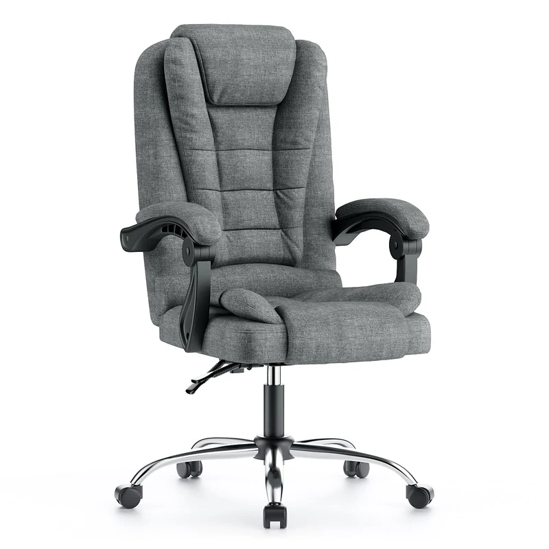 Ergonomische Executive Office Chair PU Leder hohen Rücken Computer Schreibtischstuhl mit Reclining Tilt-Funktion für Home Office arbeiten